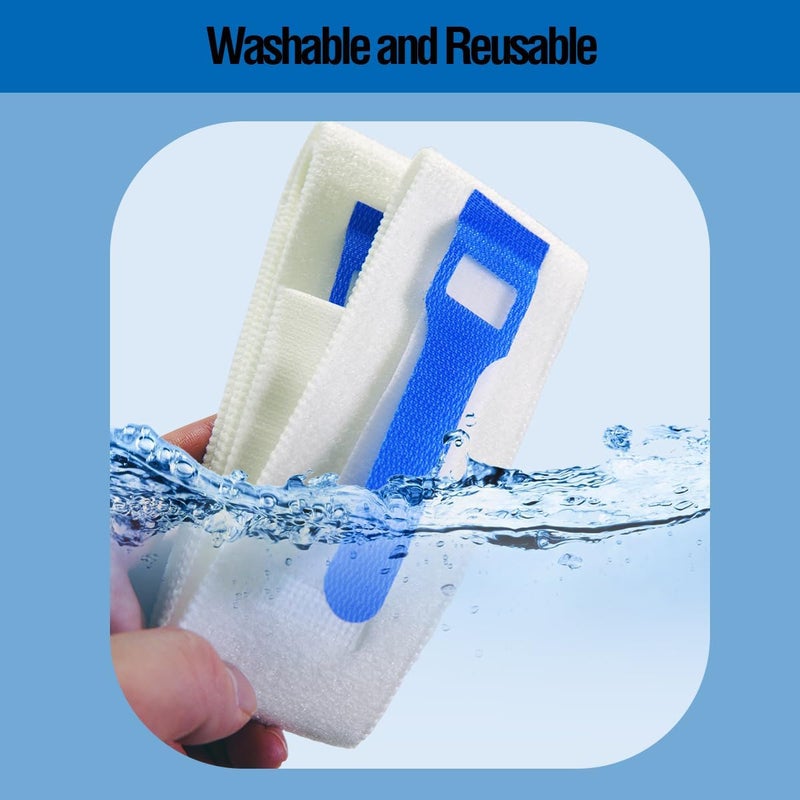BOJEE Foley Catheter Holder Urinary Legband Holder Catheter Tube Holder Anti Slip Anti Irritation Silicone Grip 2 Pack （20" Long x 2" Wide） - Image 4